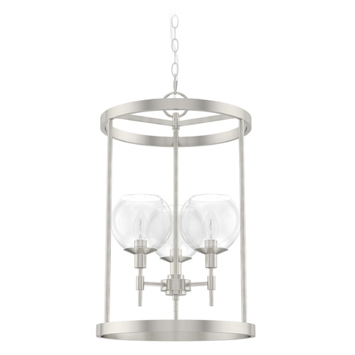 Hunter Fan Company Xidane Brushed Nickel Pendant Light with Globe Shade