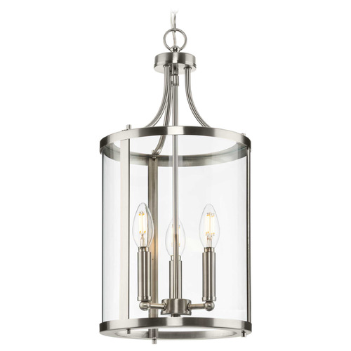 Progress Lighting Atwell 1-Light Brushed Nickel Pendant Light