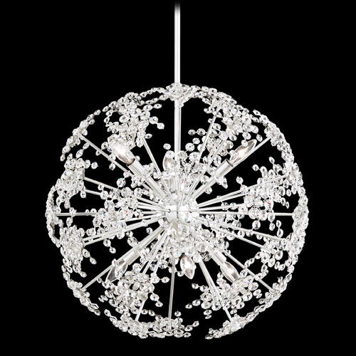 Schonbek Worldwide Lighting Esteracae Polished Stainless Steel Pendant Light