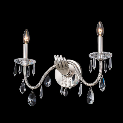Allegri Crystal Venere Pewter Sconce