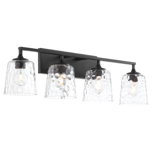 Quorum Lighting Eldorado Matte Black Bathroom Light by Quorum Lighting 5005-4-159