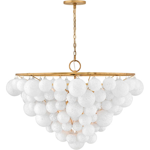 Fredrick Ramond Marabel 48-Inch Chandelier in Distressed Brass by Fredrick Ramond FR41568DA