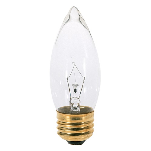 Satco Lighting Incandescent Flame Light Bulb Medium Base Dimmable S3732