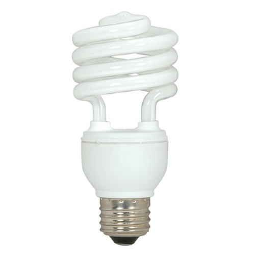 Satco Lighting 18W Mini Spiral Compact Fluorescent Bulb 5000K by Satco Lighting S7417