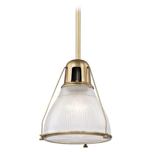Haverhill Pendant in Aged Brass by Hudson Valley Lighting