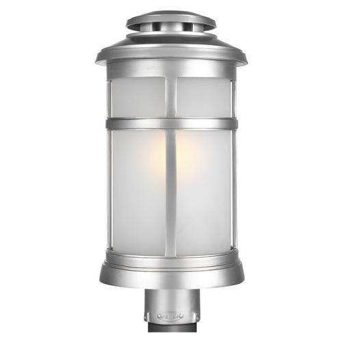 Newport Painted Brushed Steel Post Light by Visual Comfort Studio