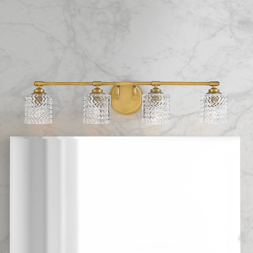 Elle 4-Light Heritage Brass Bath Light by Hinkley Lighting