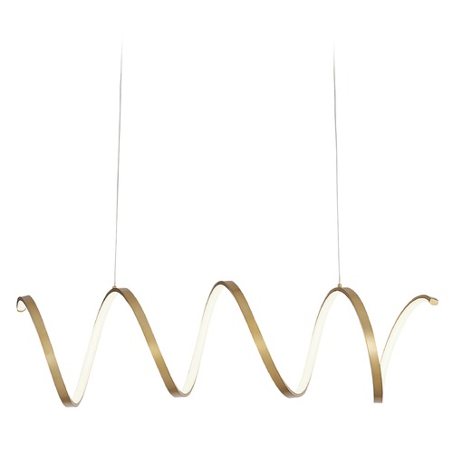 Synergy Antique Brass LED Linear Light by Kuzco Lighting