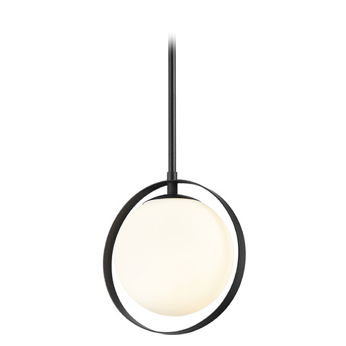 Midnetic Matte Black Mini Pendant by Z-Lite