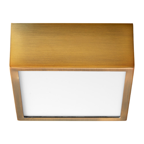 Pyxis 5-Inch LED Ceiling Mount in Aged Brass by Oxygen Lighting