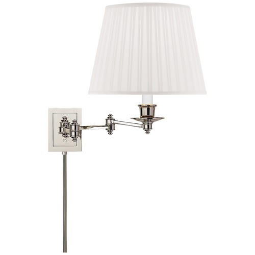 Studio VC Triple Swing Arm Lamp in Polished Nickel by Visual Comfort Signature
