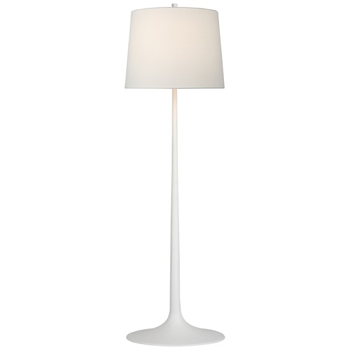 Barbara Barry Oscar Sculpted Floor Lamp in White by Visual Comfort Signature