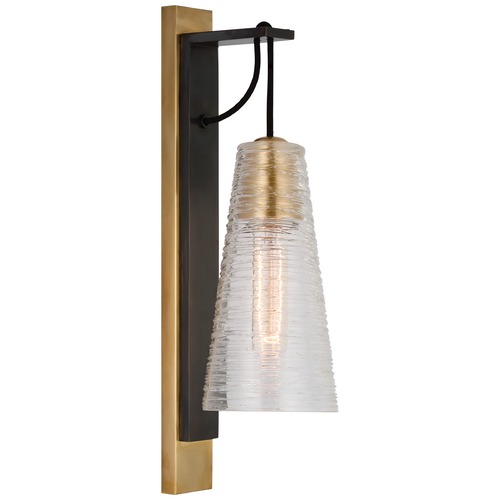 Visual Comfort Signature Collection Marie Flanigan Reve Sconce in Bronze & Soft Brass by Visual Comfort Signature S2348BZSBCRG