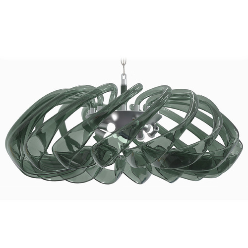 Donatella 8-Light Pendant in Polished Nickel by Metropolitan Lighting