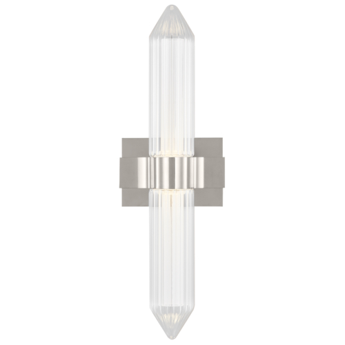 Visual Comfort Modern Collection Visual Comfort Modern Collection Avroko Langston Polished Nickel LED Sconce 700BCLGSN23N-LED927
