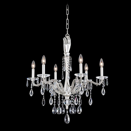 Allegri Crystal Venere Pewter Crystal Chandelier