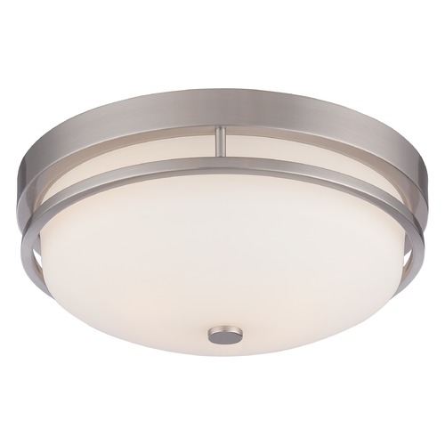 Neval Brushed Nickel Flush Mount by Nuvo Lighting