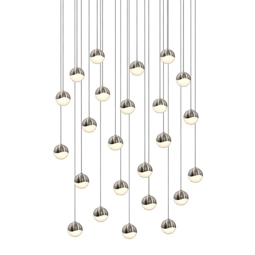 Sonneman Lighting Grapes Satin Nickel 24-Light LED Multi-Light Pendant by Sonneman Lighting 2918.13-SML