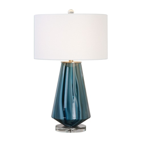 Uttermost Lighting Uttermost Pescara Teal-Grey Glass Lamp 27225-1