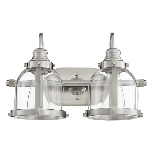 Satin Nickel Bathroom Light by Quorum Lighting