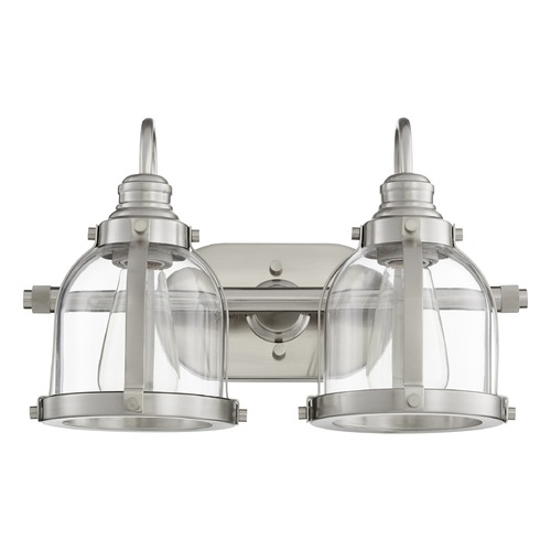 Quorum Lighting Satin Nickel Bathroom Light by Quorum Lighting 586-2-65