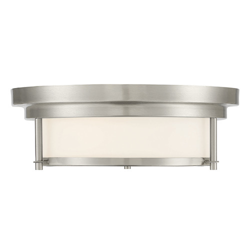 Meridian 13-Inch Wide Flush Mount in Brushed Nickel by Meridian M60062BN