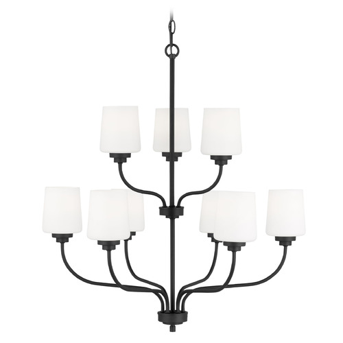 Generation Lighting Windom 28-Inch Midnight Black Chandelier by Generation Lighting 3102809-112