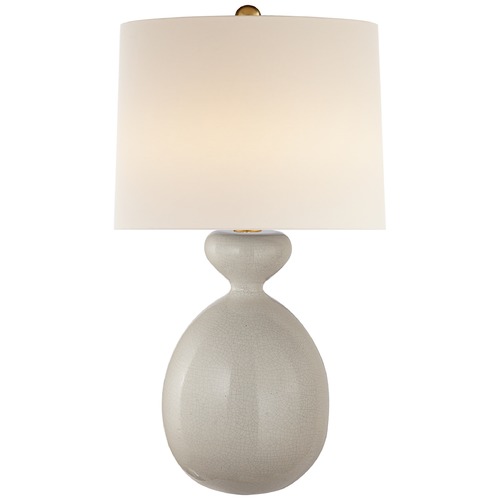 Visual Comfort Signature Collection Aerin Gannet Table Lamp in Bone Craquelure by Visual Comfort Signature ARN3606BCL