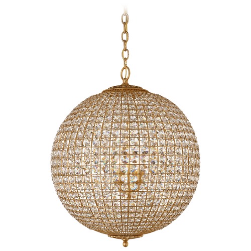 Visual Comfort Signature Collection Aerin Renwick Large Orb Chandelier in Gild by VC Signature ARN5101GCG