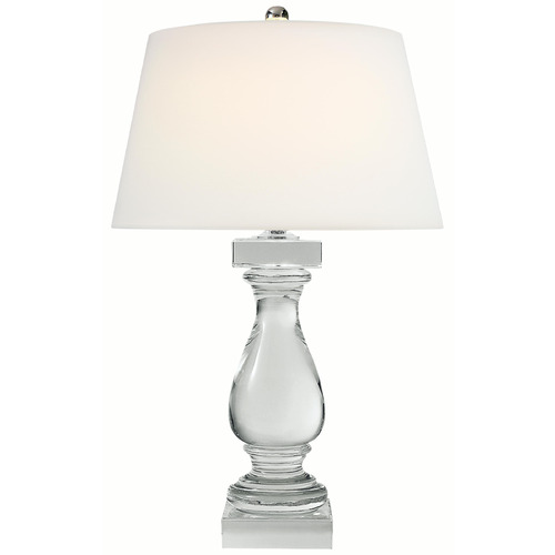 Visual Comfort Signature Collection Balustrade Crystal Table Lamp with Empire Shade