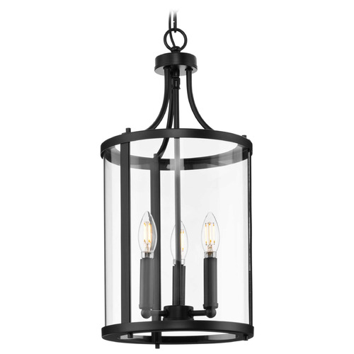 Progress Lighting Atwell 1-Light Matte Black Pendant Light