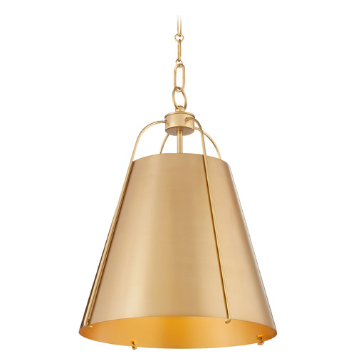 Jamie Aged Brass Pendant with by Quorum Lighting