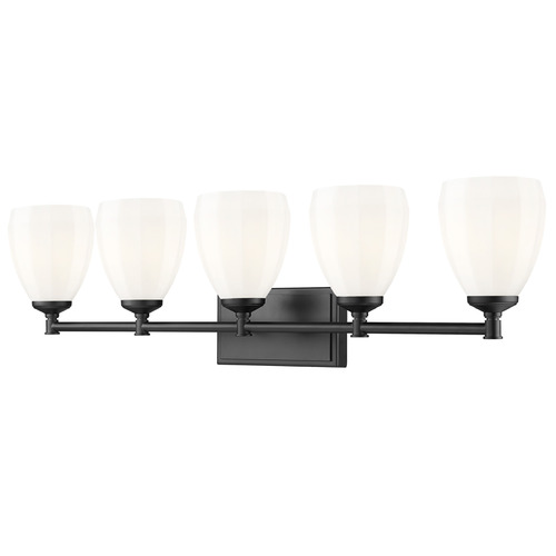 Z-Lite Z-Lite Oren Matte Black Bathroom Light 7004-5V-MB