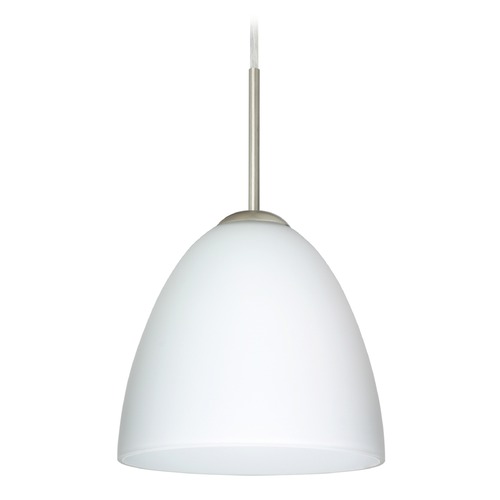 Besa Lighting Besa Lighting Vila Satin Nickel LED Mini-Pendant Light 1JT-447007-LED-SN