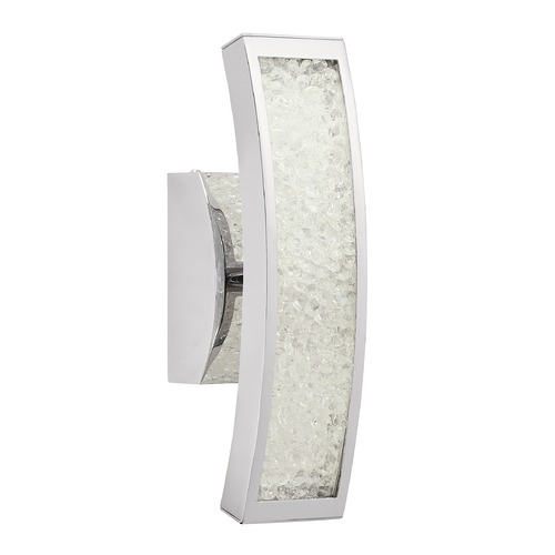 Elan Lighting Crushed Ice 13.50-Inch LED Sconce in Chrome by Elan Lighting 83506