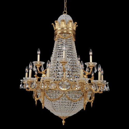 Allegri Crystal Marseille Antique Brass Crystal Chandelier
