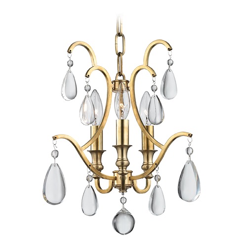 Hudson Valley Lighting Hudson Valley Lighting Crawford Aged Brass Mini-Chandelier 9303-AGB