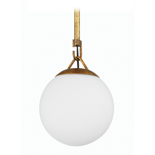 Orion Patina Aged Brass Mini Pendant by Craftmade Lighting