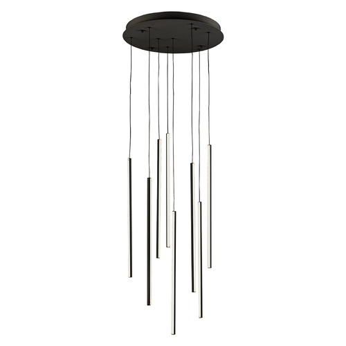 Chute Black LED Multi-Light Pendant by Kuzco Lighting