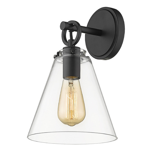 Harper Matte Black Sconce by Z-Lite