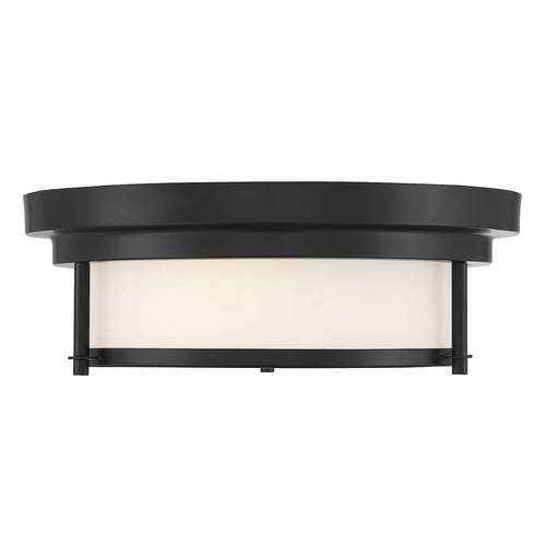 13-Inch Wide Flush Mount in Matte Black by Meridian