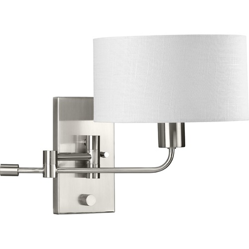 Carrick Swing Arm Wall Light in Brushed Nickel by Progress Lighting