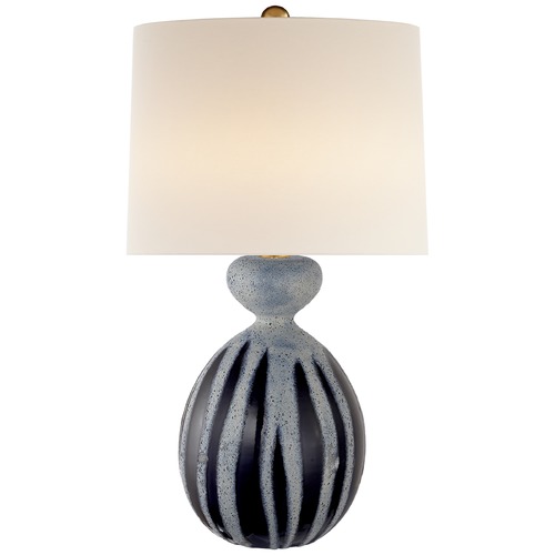 Aerin Gannet Table Lamp in DrizzLED Cobalt by Visual Comfort Signature