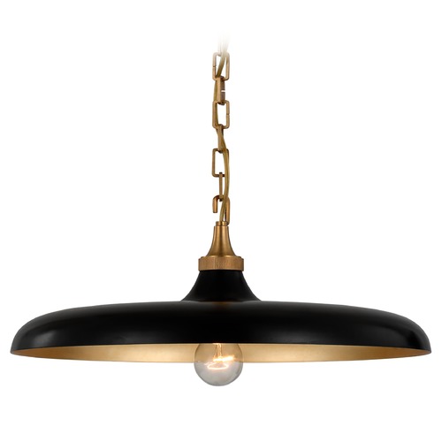 Thomas OBrien Piatto Pendant in Brass & Iron by Visual Comfort Signature