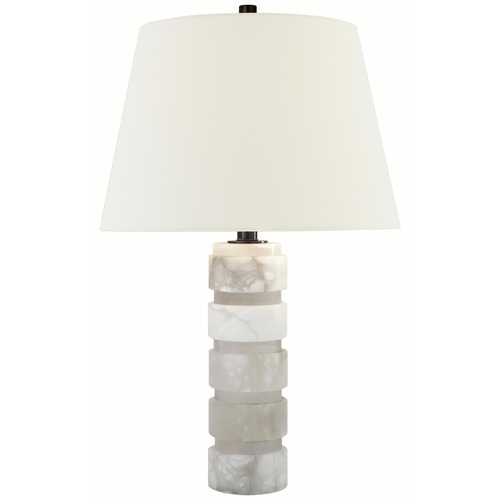 Visual Comfort Signature Collection Visual Comfort Signature Collection Chunky Alabaster Table Lamp with Empire Shade CHA8945ALB-L