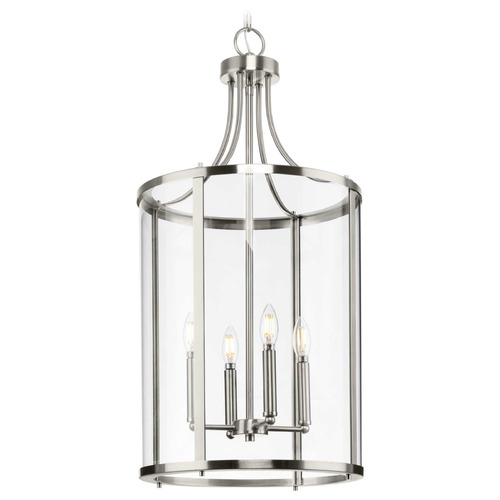 Progress Lighting Atwell 1-Light Brushed Nickel Mini Pendant