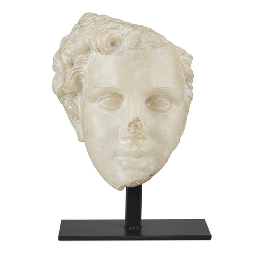 Currey and Company Greek Aged Beige & Black Sculpture