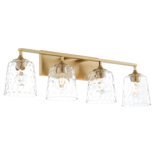 Quorum Lighting Eldorado Aged Brass Bathroom Light by Quorum Lighting 5005-4-180