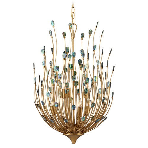 Currey and Company Delphos Gold / Natural Chandelier