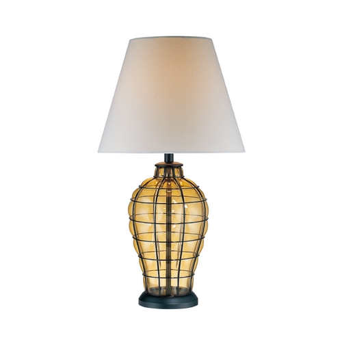 Lite Source Lighting Lite Source Lighting Abeilles Light Amber Table Lamp with Empire Shade LS-21320